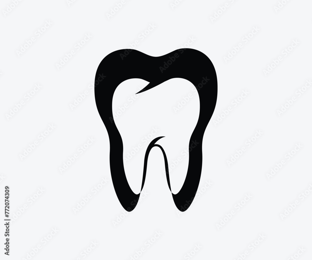 Tooth dental dentist clipart logo icon symbol vector design Tooth dental dentist clipart logo icon symbol vector design