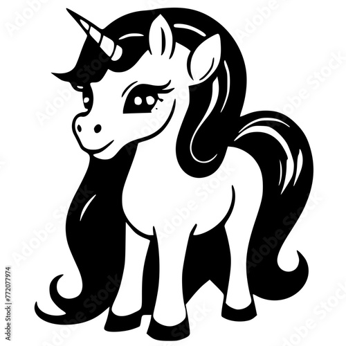 Enchanting Unicorn Art: Whimsical Illustration of a Magical Being