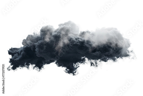 Dark cloud isolated on transparent background