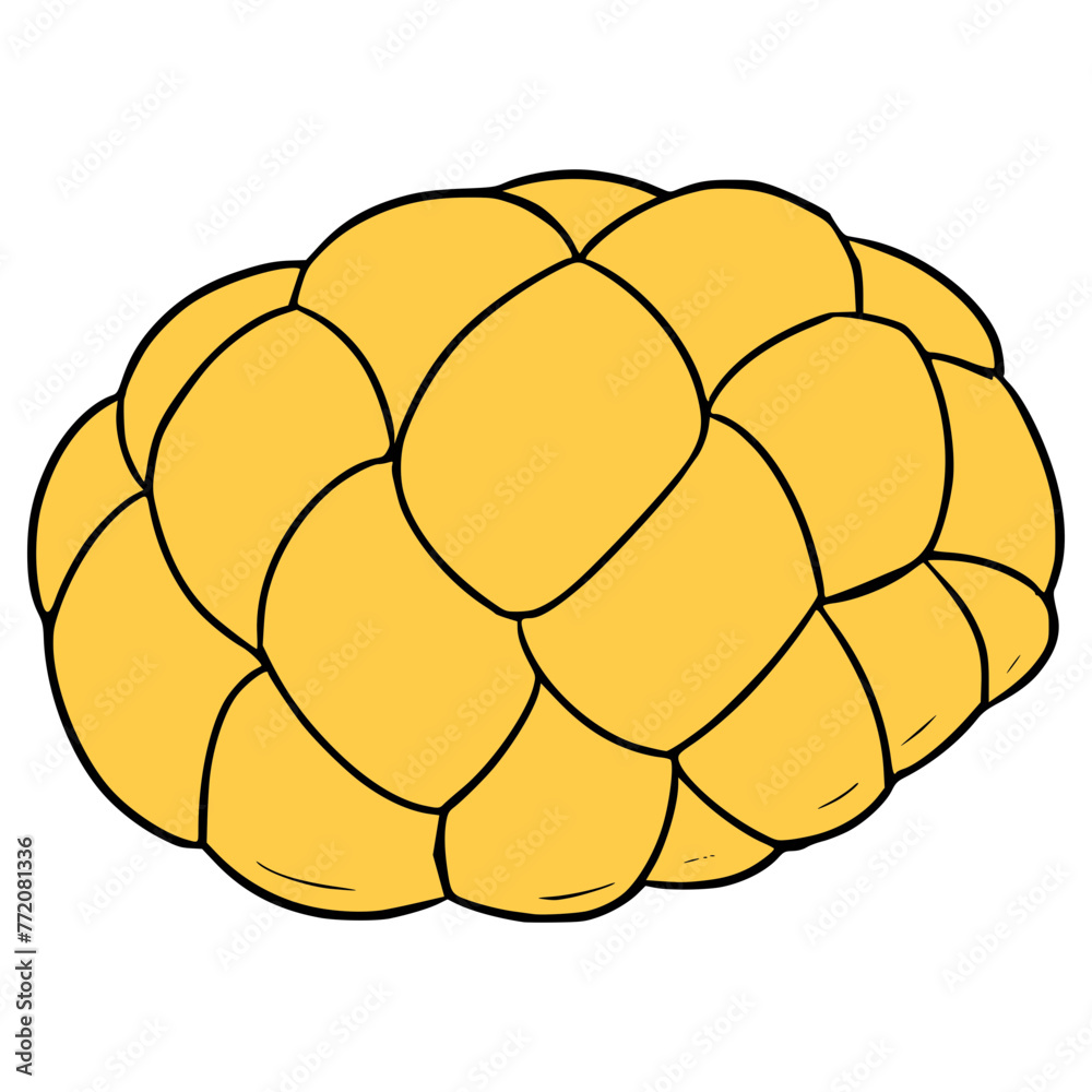 Fototapeta premium melonpan illustration hand drawn isolated vector