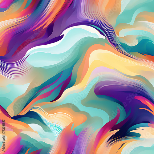 abstract colorful background with waves