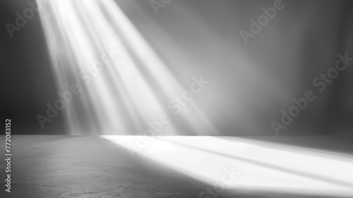 Intense Light Beam in Black and White