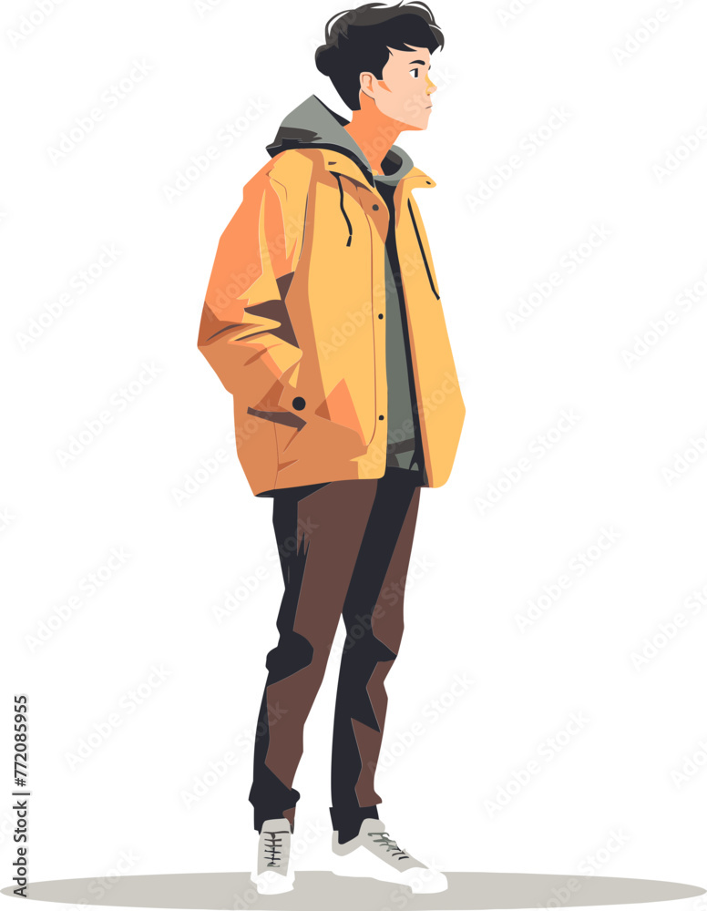 Portraying Male Emotions Vibrant Character Illustrations