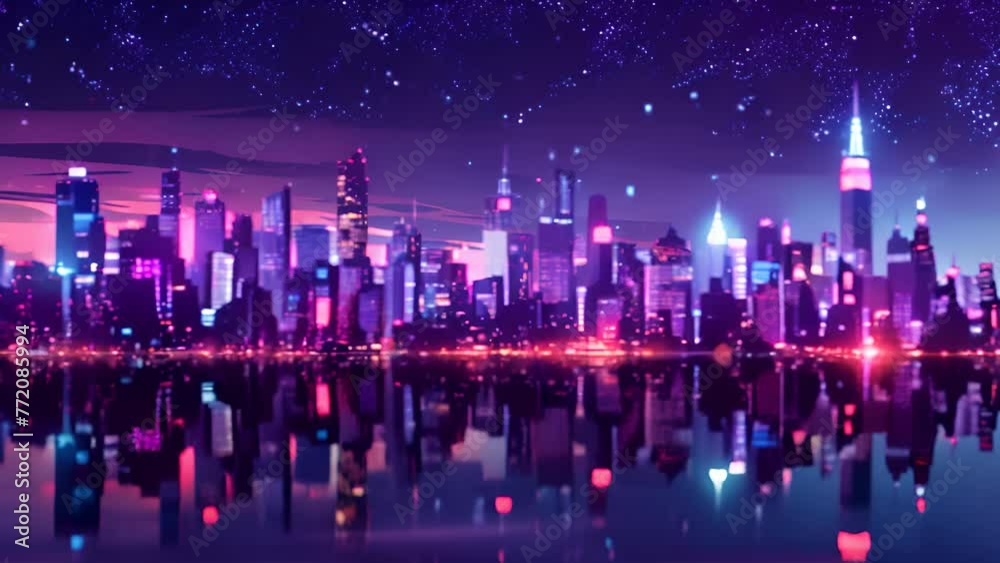 Digital rain over cityscape, neon cyberpunk aesthetic Digital rain over cityscape, neon cyberpunk aesthetic