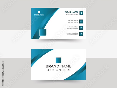 creative modern name card and business card.