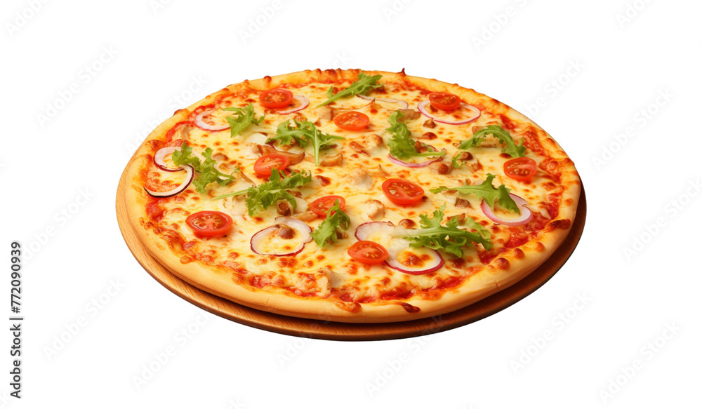 pizza isolated on transparent background