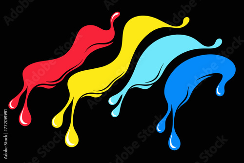 Liquid Color Flow vector design