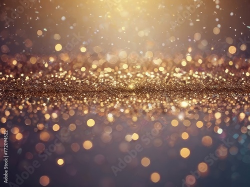 a blurry background of a bright yellow glitter.