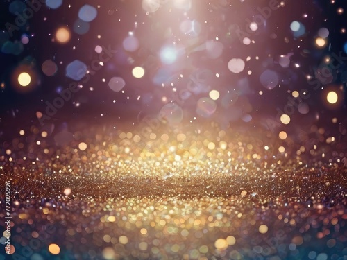 a close up of a glittery background with a light in the background