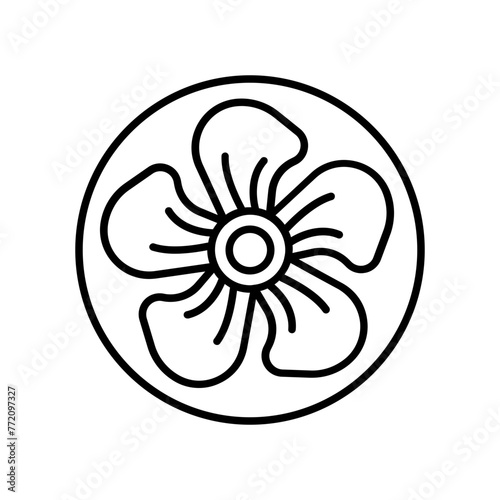 Turbine icon. outline icon
