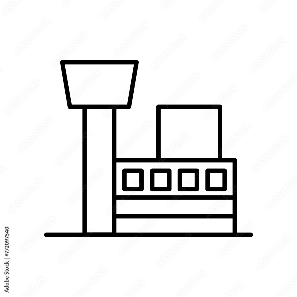 Airport icon. outline icon Airport icon. outline icon