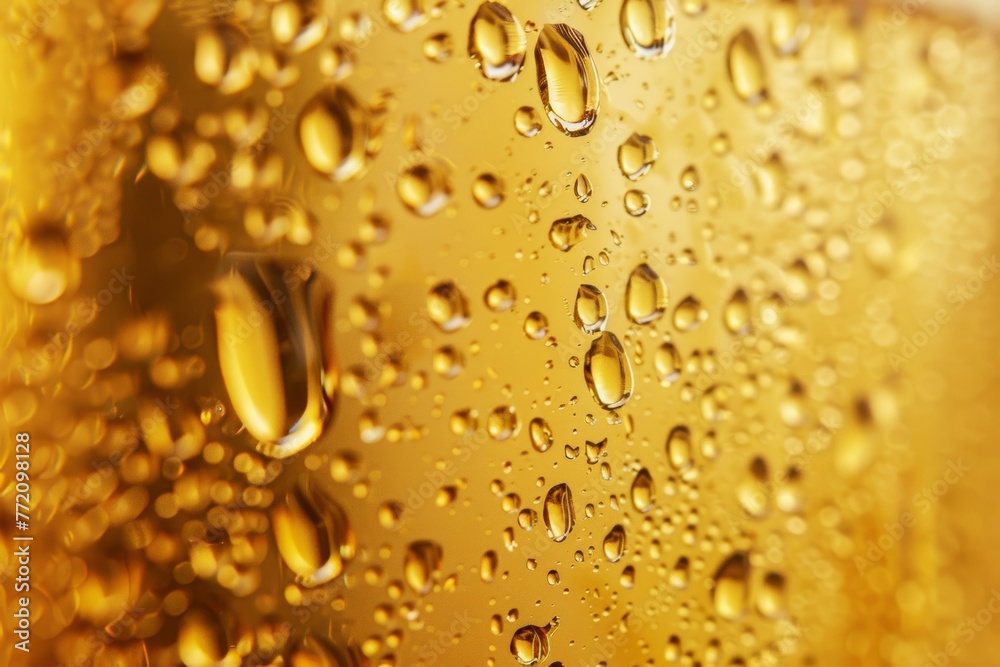 Close up of beer glass with condensation drops, ideal for text placement and advertising Close up of beer glass with condensation drops, ideal for text placement and advertising