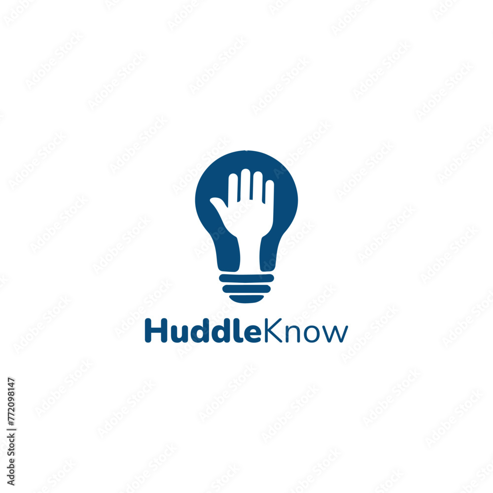 Huddle Know Logo Simple Templates
