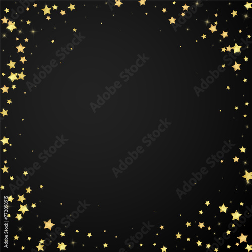 Magic stars vector overlay.  Gold stars scattered