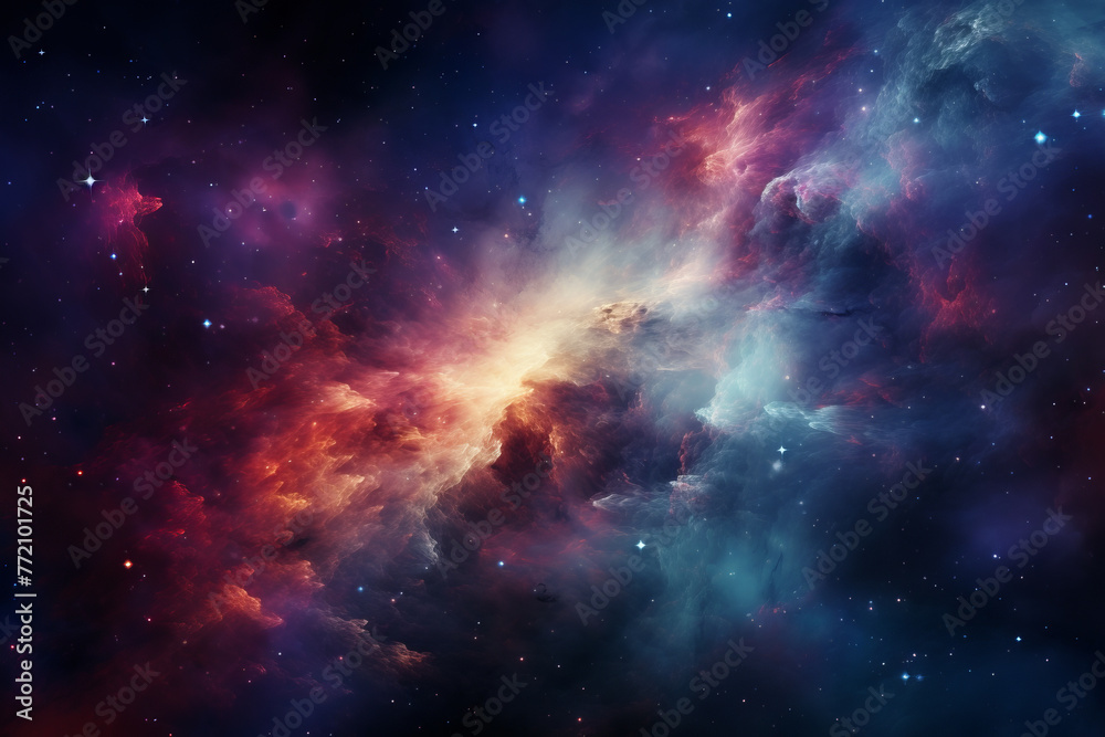 Fototapeta premium The dance of stardust and gas in the universe