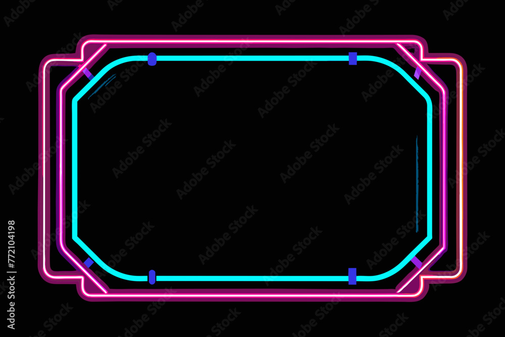 Neon Light Frame vector design Neon Light Frame vector design