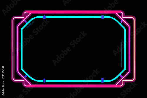 Neon Light Frame  vector design
