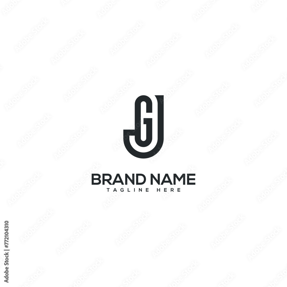 Abstract JG GJ letter logo design vector elements. Initials monogram icon. Abstract JG GJ letter logo design vector elements. Initials monogram icon.