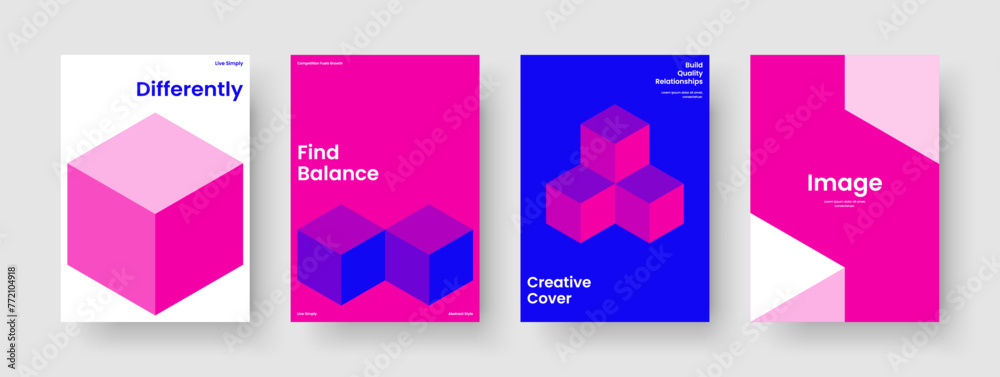 Creative Book Cover Layout. Geometric Poster Template. Isolated Flyer Design. Banner. Background. Brochure. Business Presentation. Report. Magazine. Newsletter. Journal. Handbill. Brand Identity