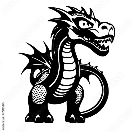 Ferocious Dragon Emblem: Powerful Symbol of Strength and Might