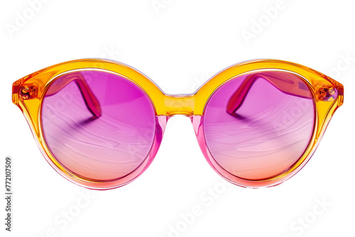 Plastic Frame Sunglasses isolated on transparent background