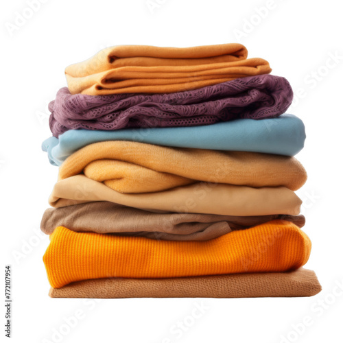 Stack of clean clothes