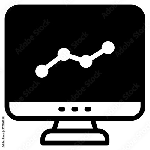 Dashboard admin icon. User panel template, data analysis, agency, graph, business linear sign.