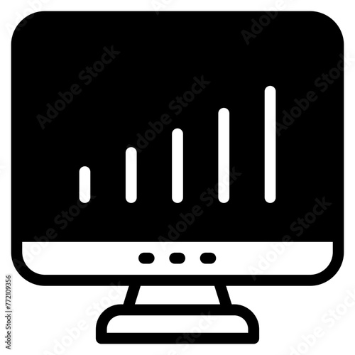 Dashboard admin icon. User panel template, data analysis, agency, graph, business linear sign.
