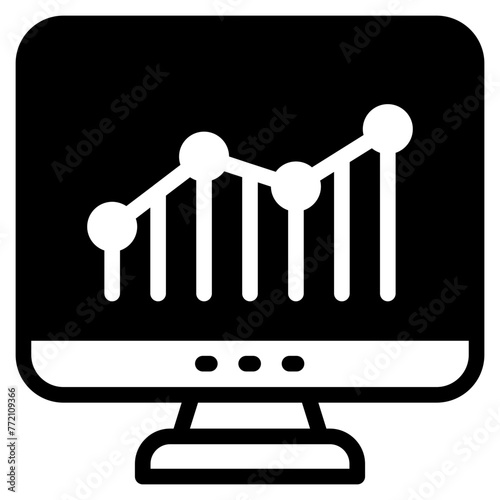 Dashboard admin icon. User panel template, data analysis, agency, graph, business linear sign.