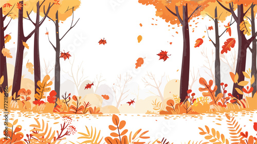 Background on a theme of autumn