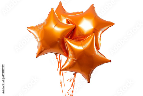 Balloons in a frame isolated on transparent background © rzrstudio