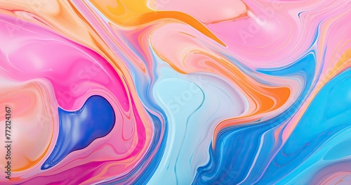 Abstract fluid art background with swirling colors and patterns