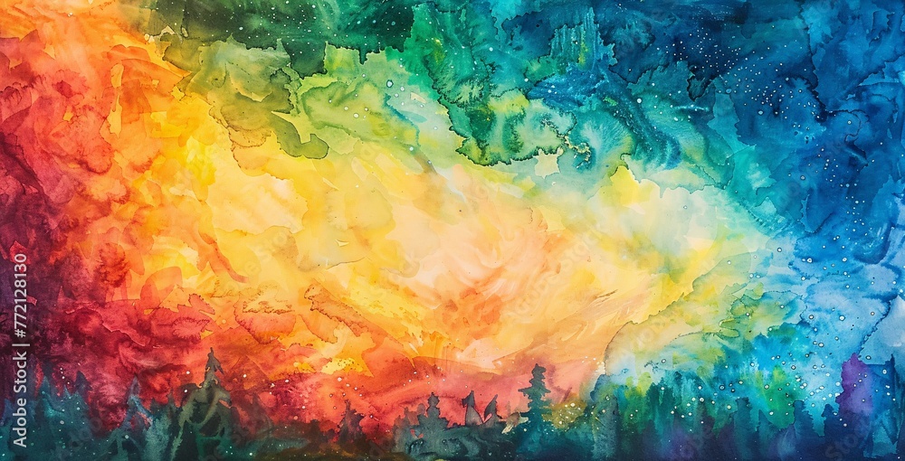 Colorful Cosmic Cloudscape Generative AI Colorful Cosmic Cloudscape Generative AI