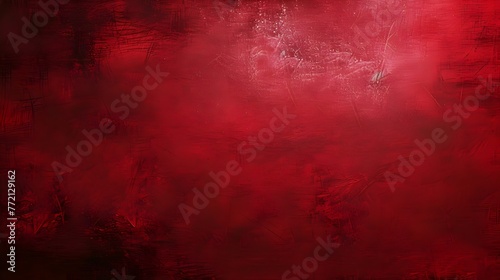 Bold Red Canvas: Plain Background for Intense Impact - Hand Edited Generative AI