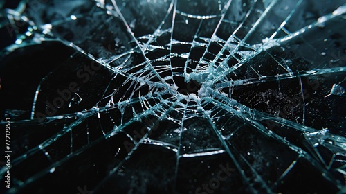 Broken Glass A Reflection of the Digital Age Generative AI