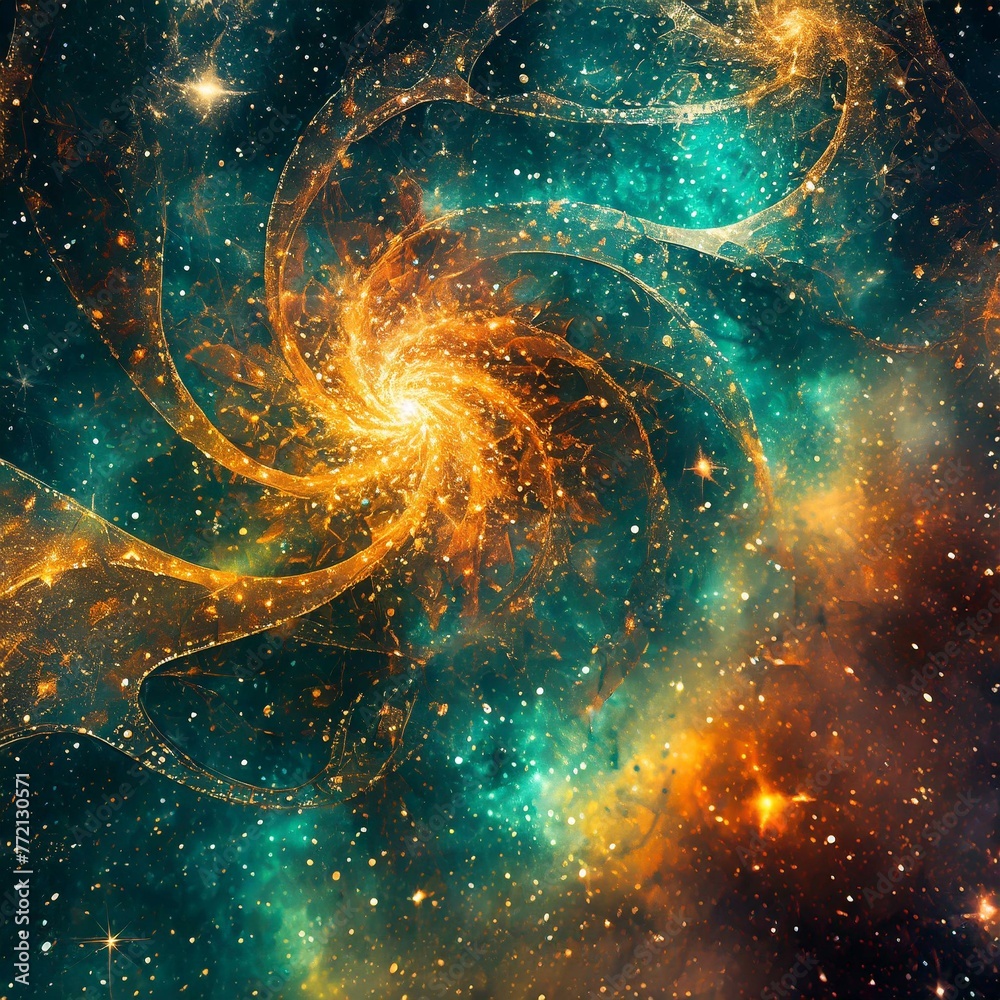 background with space.an abstract pattern inspired by celestial motifs, featuring swirling galaxies, stars, and cosmic dust rendered in bold colors and shimmering metallics, capturing the wonder and m background with space.an abstract pattern inspired by celestial motifs, featuring swirling galaxies, stars, and cosmic dust rendered in bold colors and shimmering metallics, capturing the wonder and m