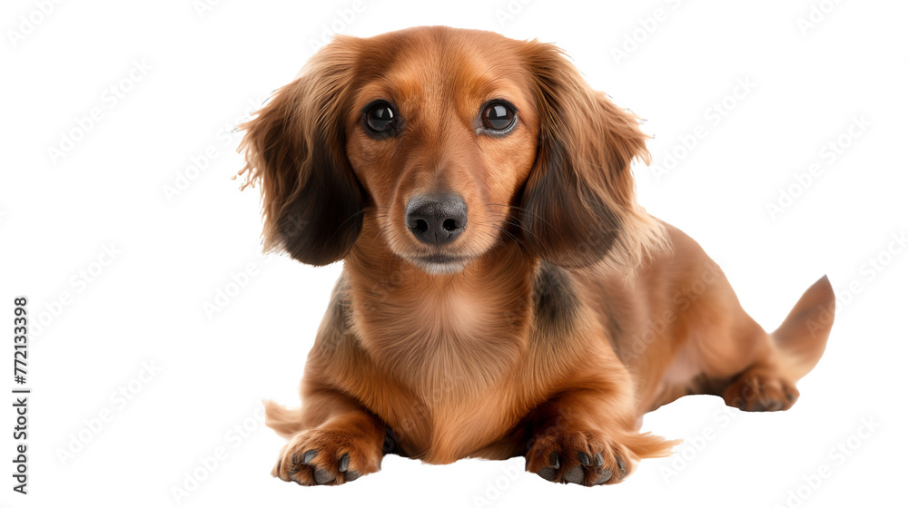 golden retriever puppy isolated on transparent background