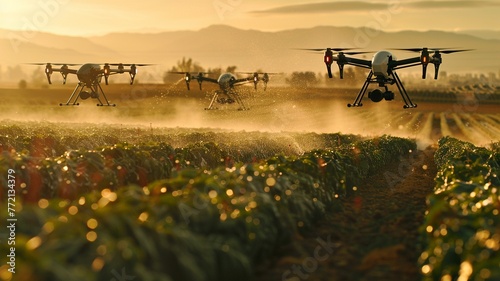 Drones are a modern agricultural tool used by croppers.