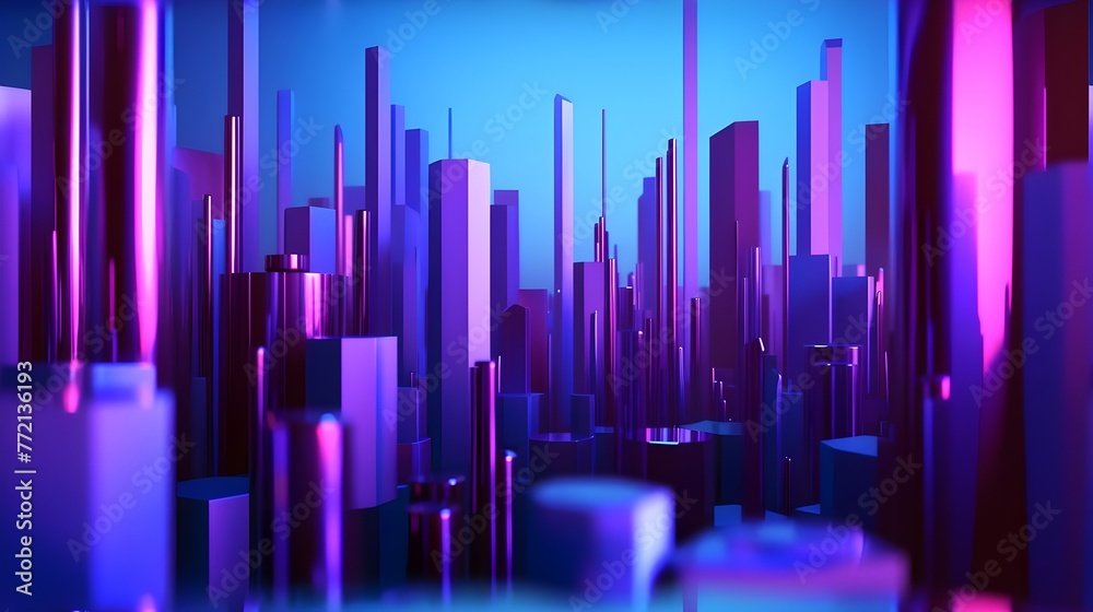 Futuristic Cityscape: 3D Abstract Background with Urban Skylines - Hand Edited Generative AI Futuristic Cityscape: 3D Abstract Background with Urban Skylines - Hand Edited Generative AI