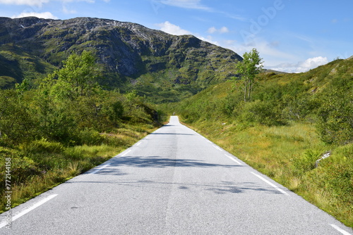 La route 613 sur le plateau de Gaularfjellet