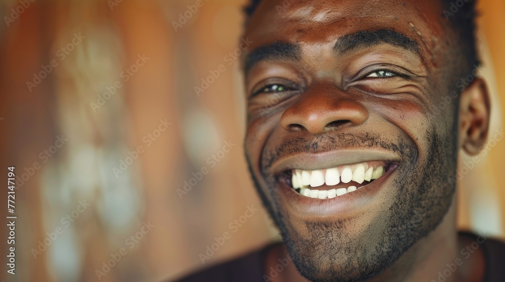 Man Smile. Portrait of a Happy Laughing Guy with Joyful Expression Man Smile. Portrait of a Happy Laughing Guy with Joyful Expression