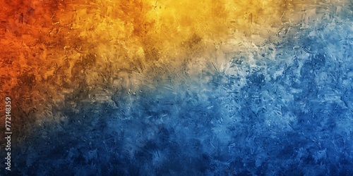 Frosted Glass A Colorful, Abstract Artwork with a Pop of Blue Generative AI photo