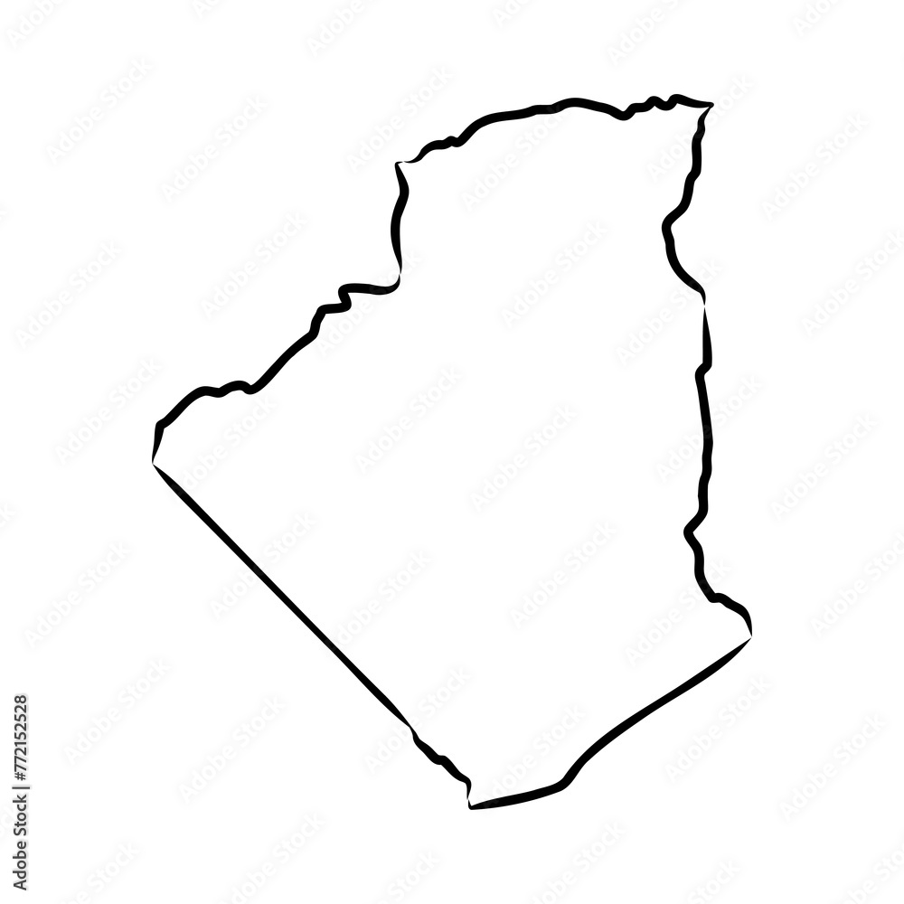 map of algeria. map concept Algeria map vector map of algeria. map concept Algeria map vector