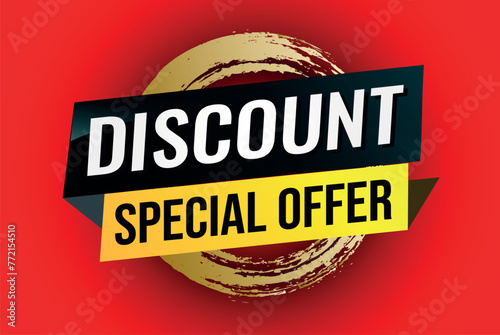 discount special offer poster banner graphic design icon logo sign symbol social media website coupon

