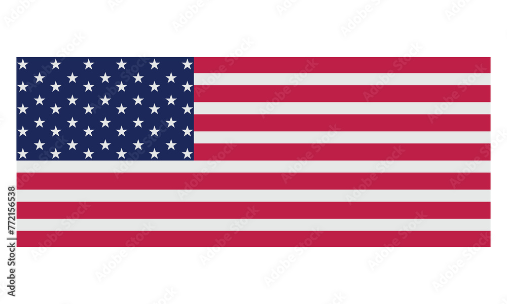 Fototapeta premium American Flag, Handmade Calligraphy Vector Illustration, Motivational Quotes With Hand Lettering Typography Vector Design, Hand-Drawn Lettering Phrases, Stickers, Mugs And Templates.