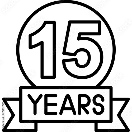 15 years Anniversary Icon