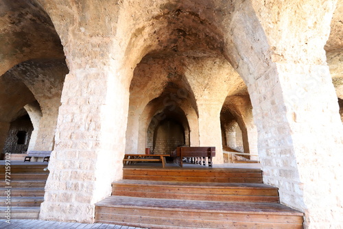 02/12/2024 Haifa Israel. Yehiam is the ruins of a Crusader and Ottoman-era fortress in western Galilee, Israel. photo