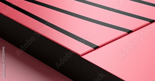 Sleek Pink and Dark Contrast, Modern Abstract Design for Backgrounds