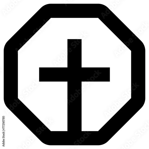 religion icon, simple vector design
