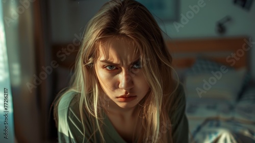 a very angry teenage girl in her room © Salander Studio